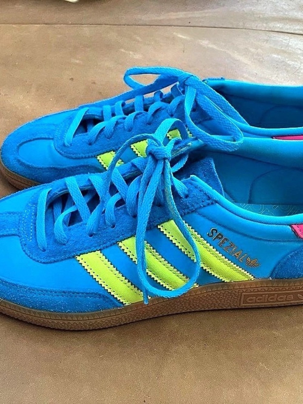 Adidas Spezial Bright Teal & Hot Pink &!Lime Sneakers